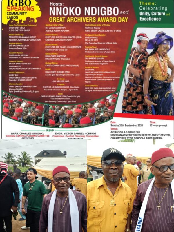 Igbo Speaking Community Urge Guests, Members,Public, To Disregard Cancellation Rumours, Reconfirms September 20 Event Date